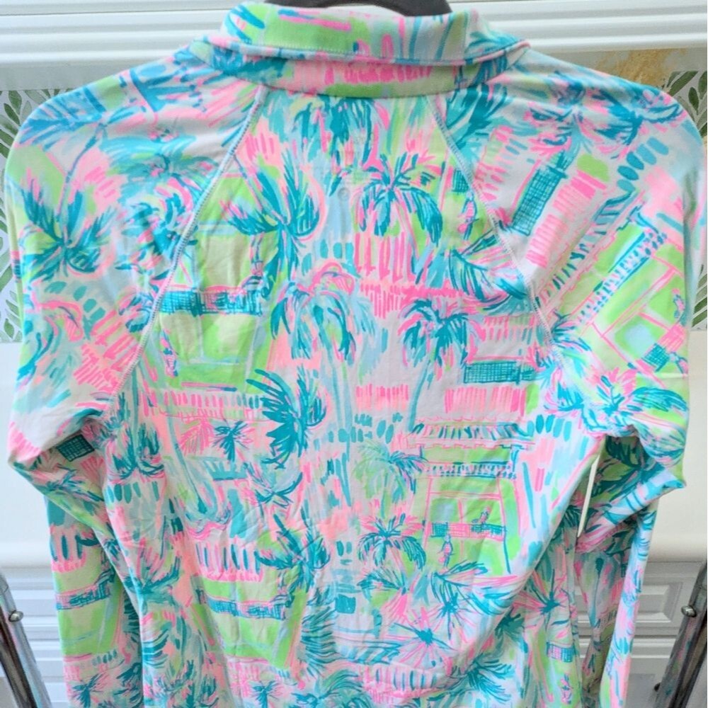 Lilly Pulitzer Meryl Nylon Hadlee Tennis Jacket Colorful Small Golf Active - Picture 5 of 8
